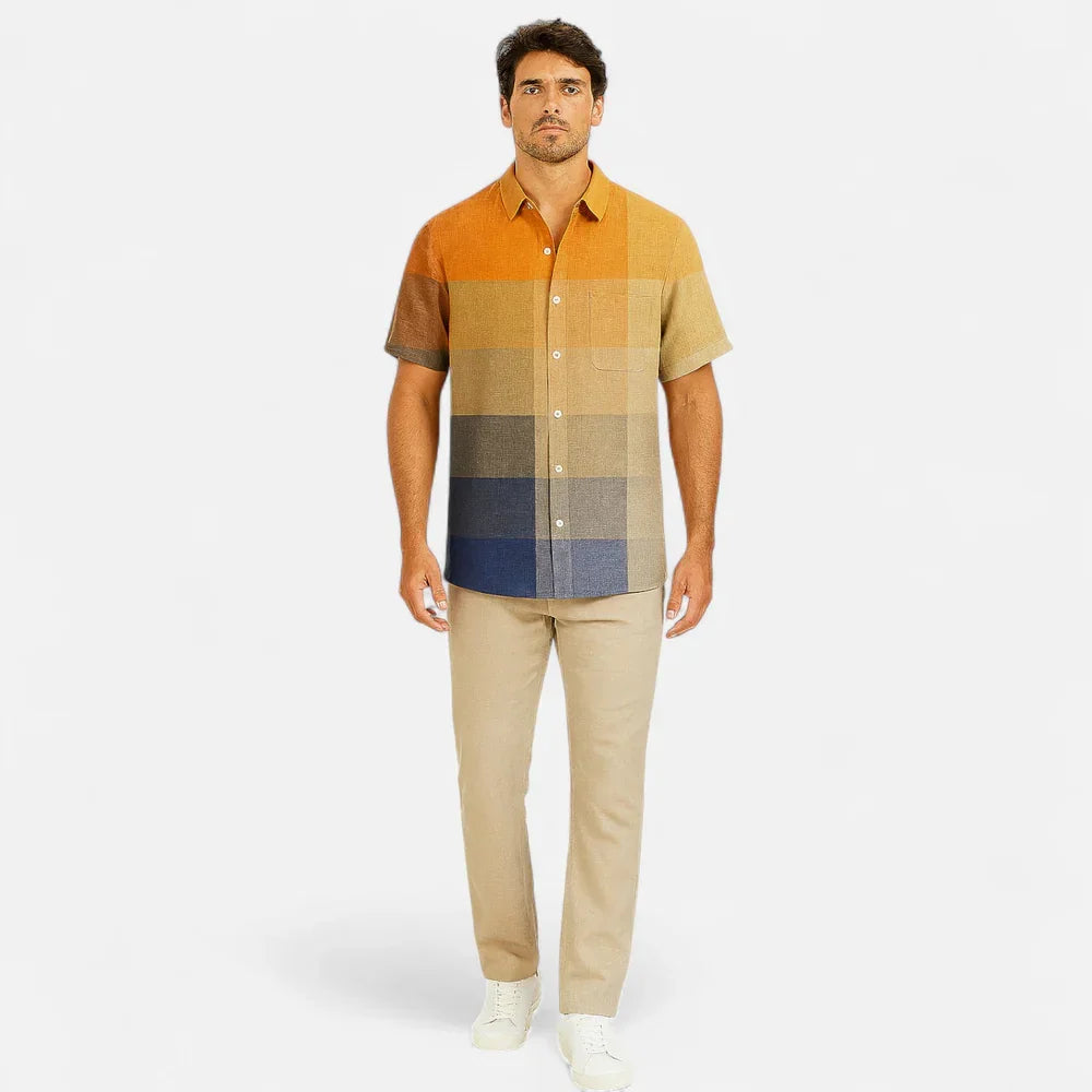 Men's Short Sleeve Printed Shirt