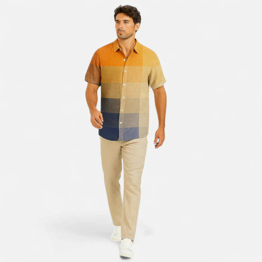 Men's Short Sleeve Printed Shirt
