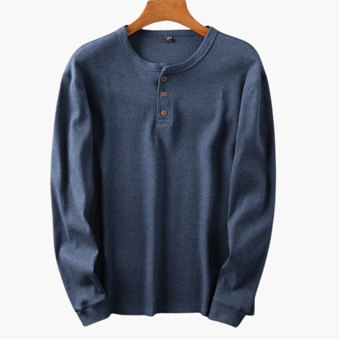 Men's Khaki Shirt in Navy Blue