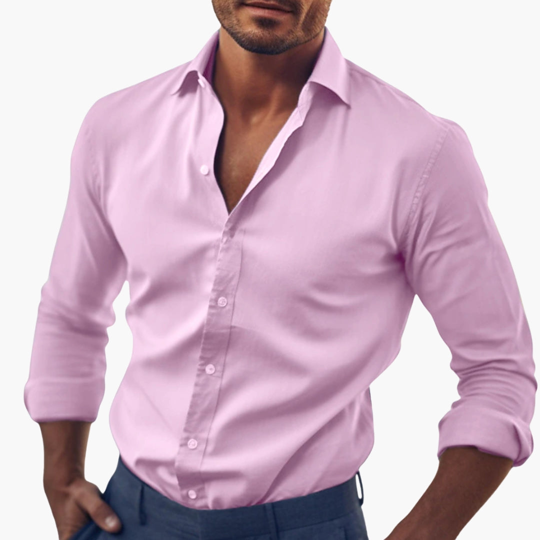 Men's Formal Shirt in Pink
