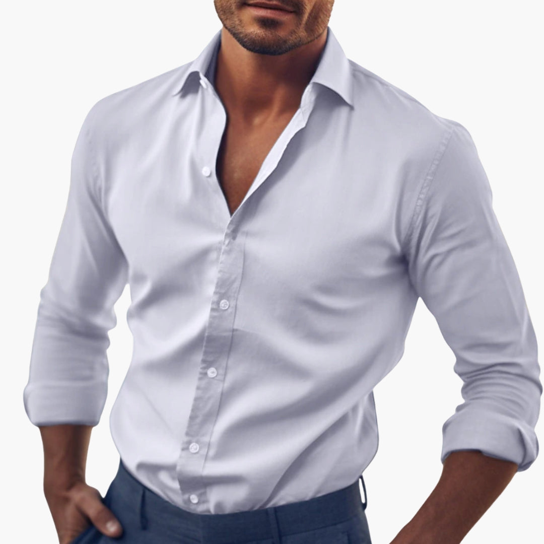 Men's Formal Shirt in White
