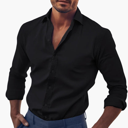 Men's Formal Shirt in Black