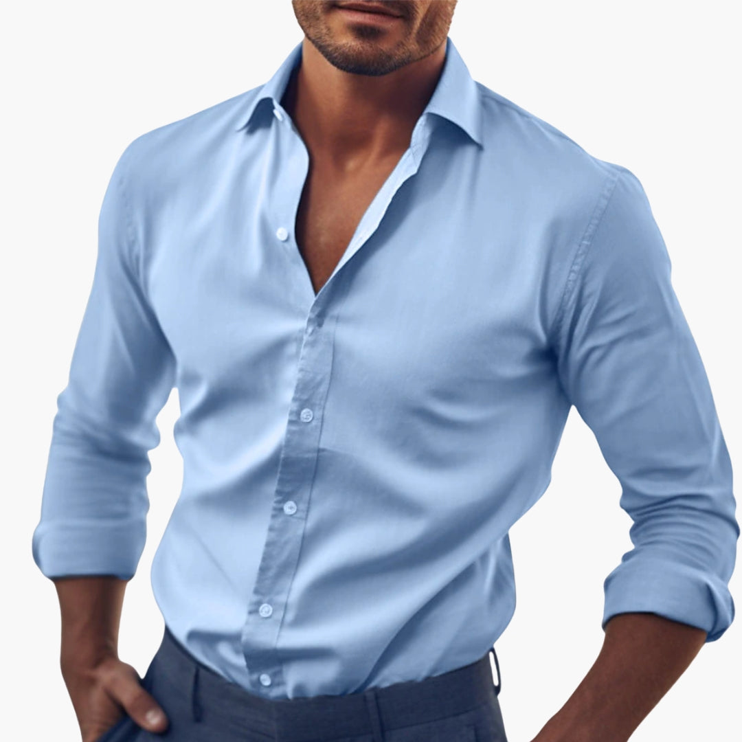 Men's Formal Shirt in Light Blue