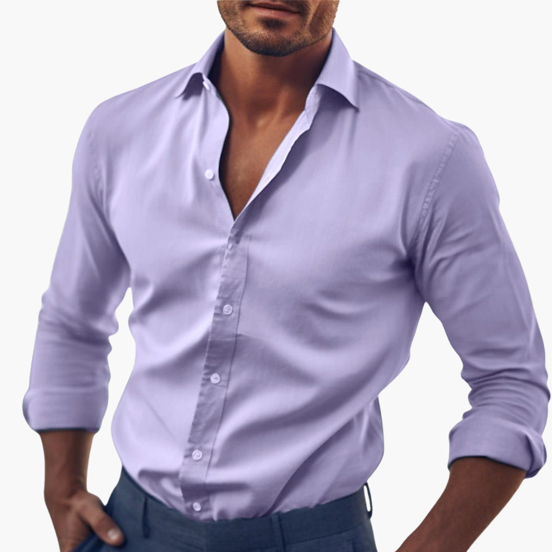 Men's Formal Shirt in Purple