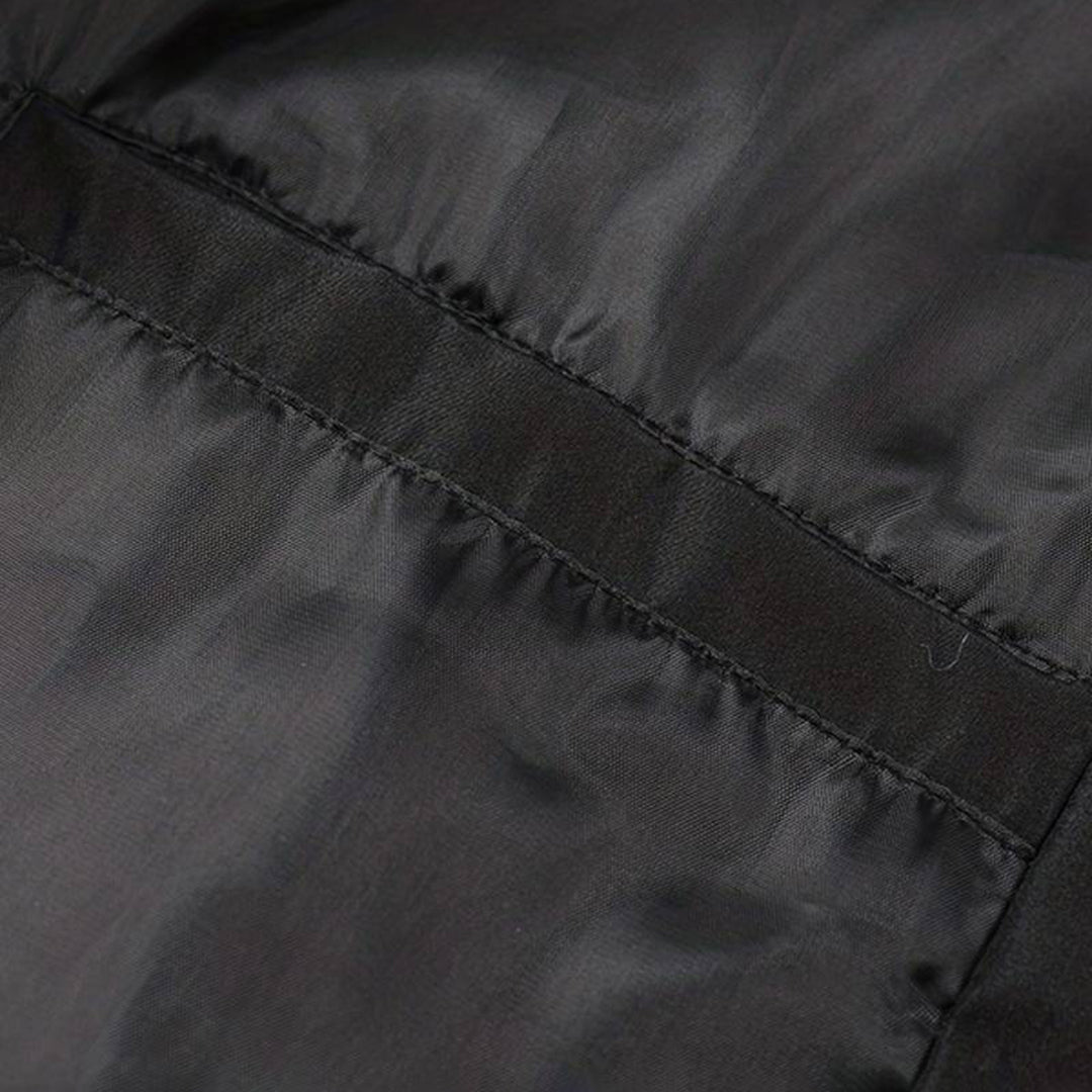 Men's Contrast Sleeve Ribbed Trim Bomber Jacket