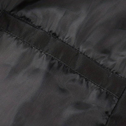 Men's Contrast Sleeve Ribbed Trim Bomber Jacket