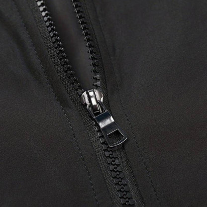 Men's Contrast Sleeve Ribbed Trim Bomber Jacket