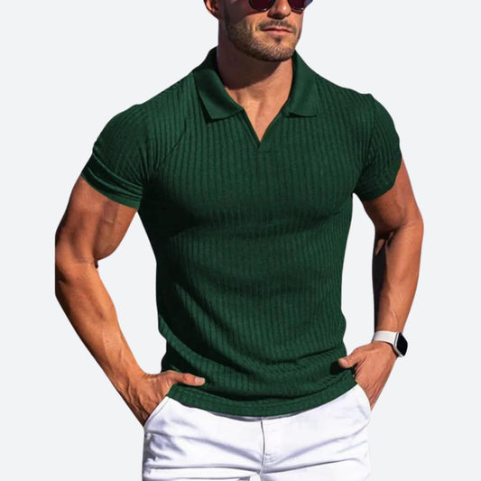 Men's Dark Grey Slim Fit Polo Shirt