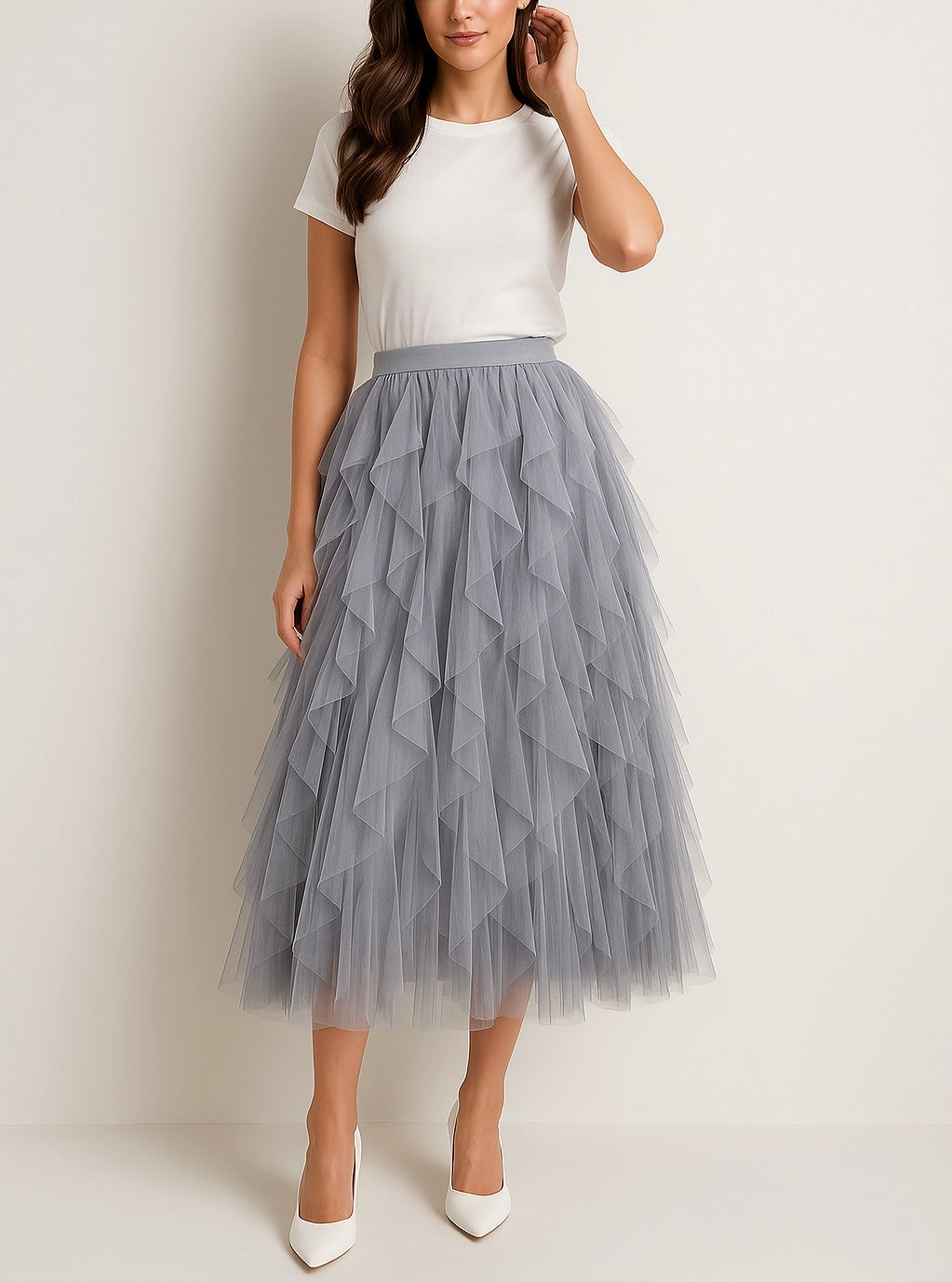 Women's White Midi Dress