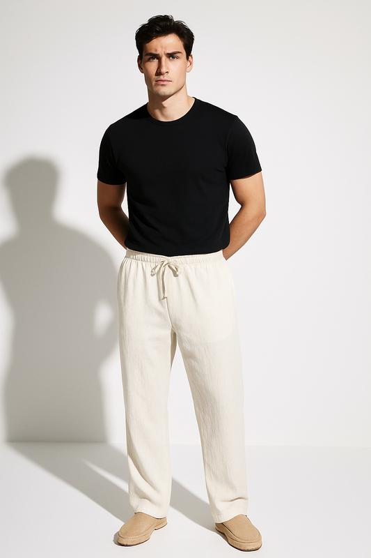 Men's Relaxed Fit Drawstring Trousers view 2