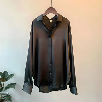Women's Collared Relaxed Fit Blouse view 3
