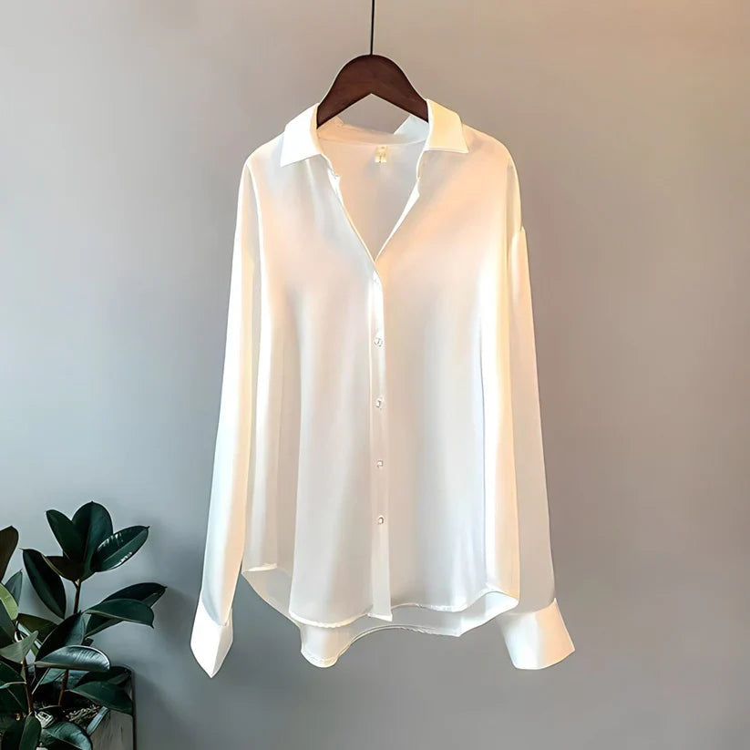 Women's Collared Relaxed Fit Blouse view 4