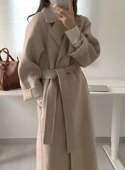Women's Tie Waist Belted Overcoat view 2