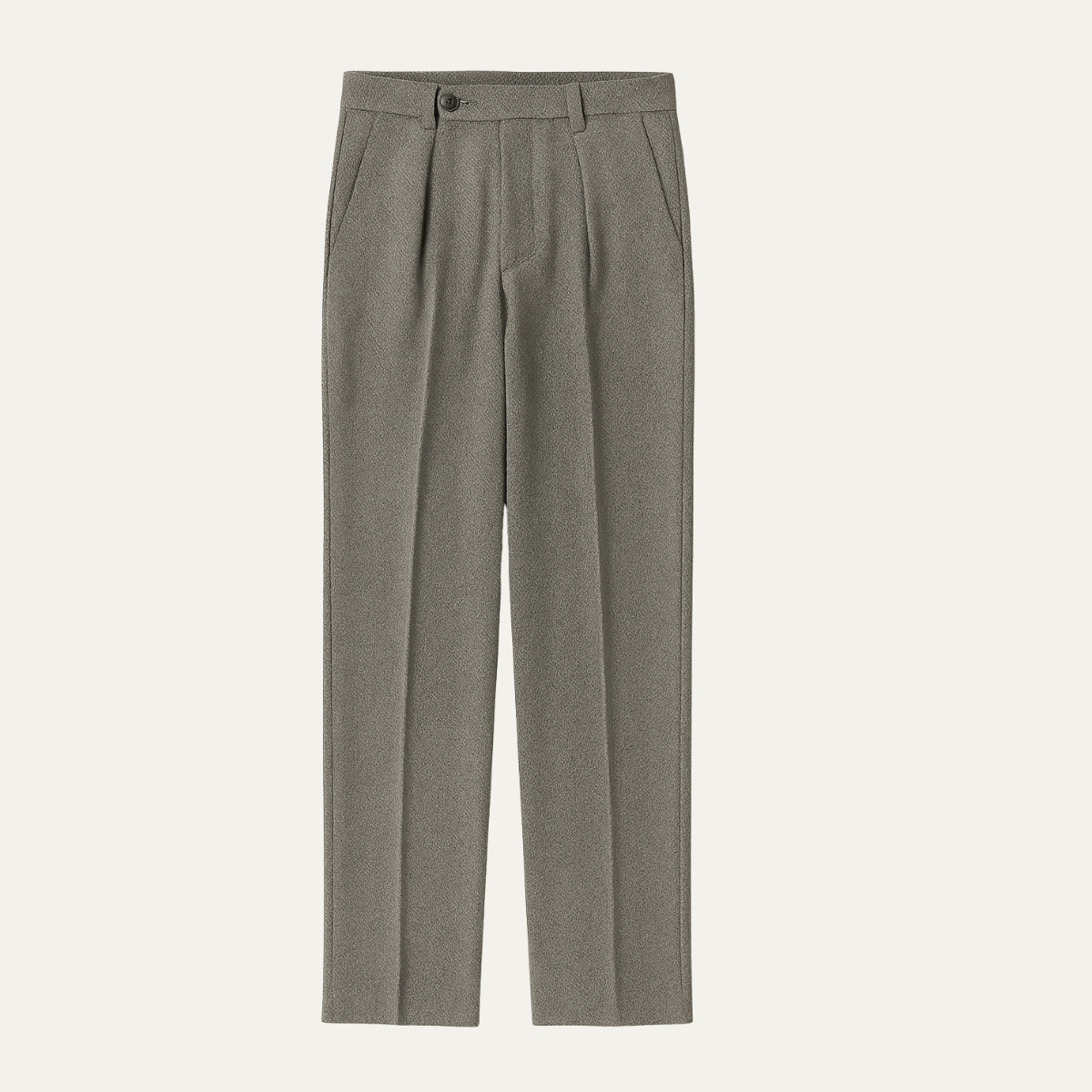 Men's High Waisted Pleated Trousers