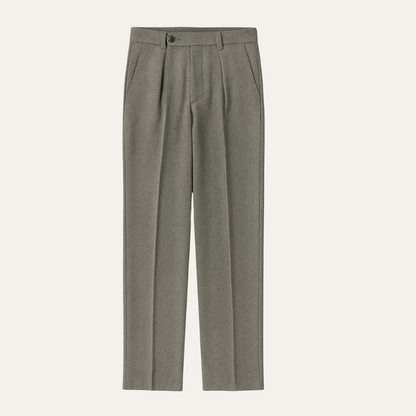 Men's High Waisted Pleated Trousers