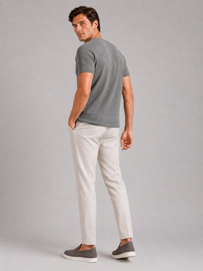 Men's Crew Neck Sheer T Shirt