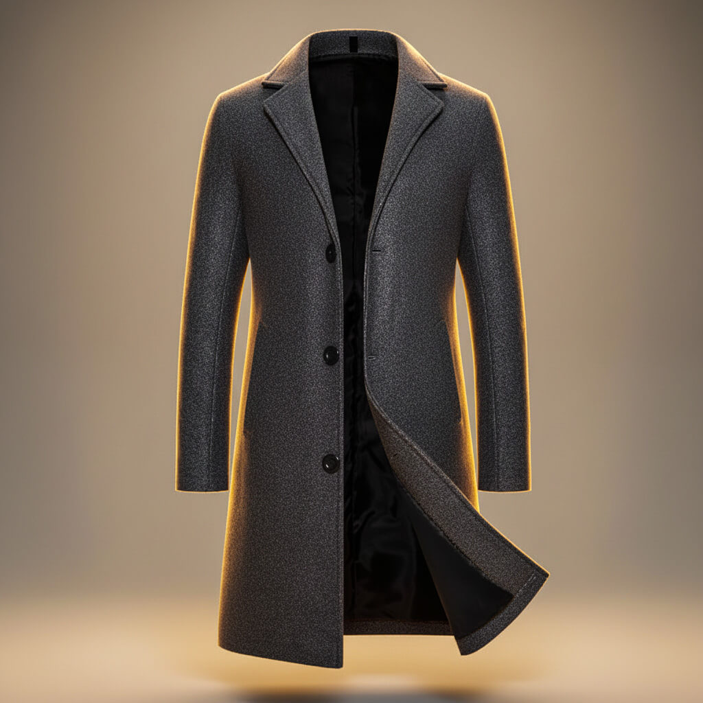 Men's Slate Gray Winter Coat in Slate Gray