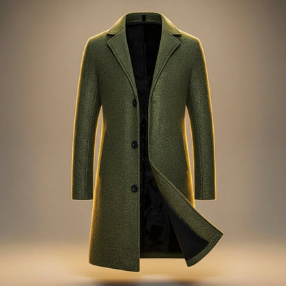 Men's Slate Gray Winter Coat in Army Green