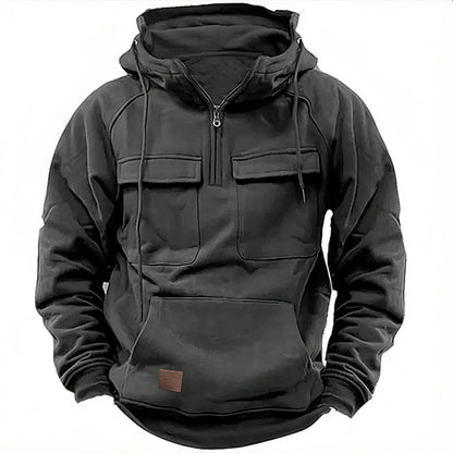 Men's Knitted Utility Hoodie view 9