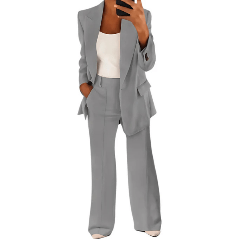 Women's Oversized Blazer and Wide Leg Trouser Set view 11