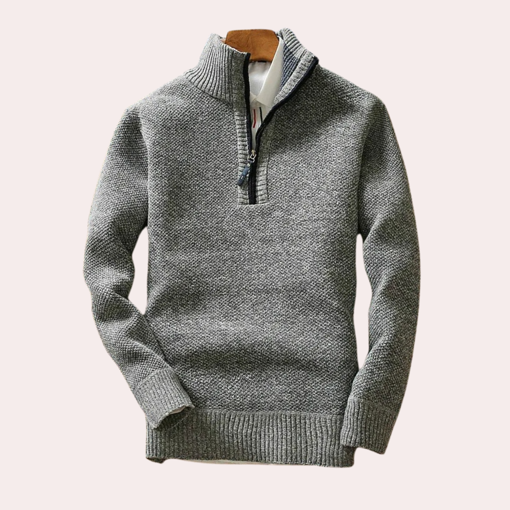 Men's Zip Up Comfort Jumper