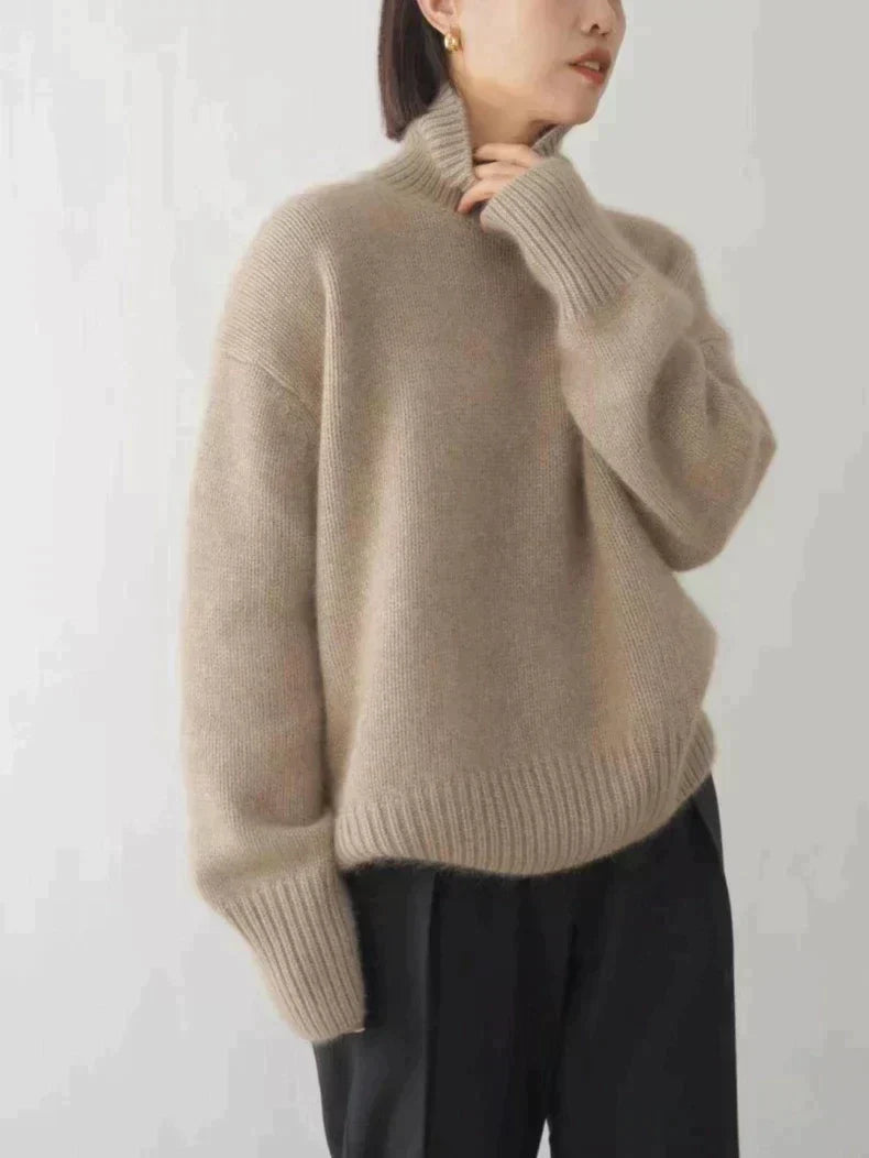 Women's Balloon Sleeve Oversized Roll Neck Jumper view 3