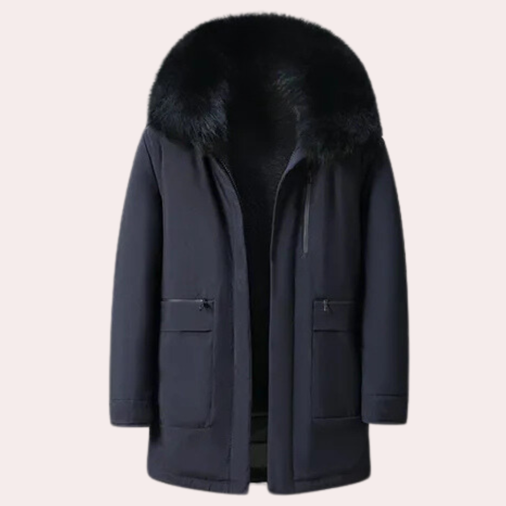 Men's Blue Comfort Winter Coat