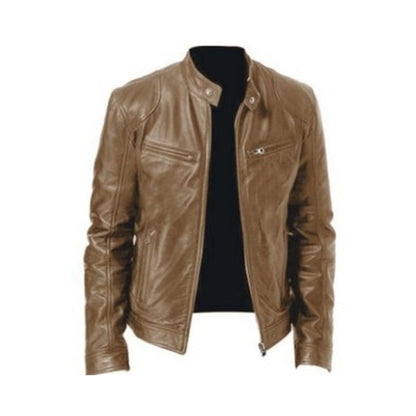 Men's Black Lightweight Jacket in Camel