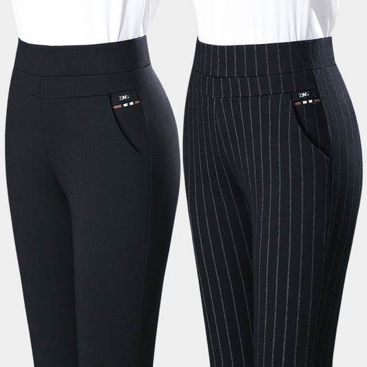 Women's High Waisted Skinny Stretch Trousers