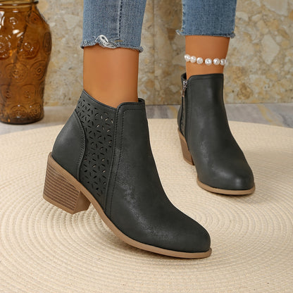 Women's Zip Up Ankle Boots view 8