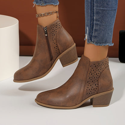 Women's Zip Up Ankle Boots view 10