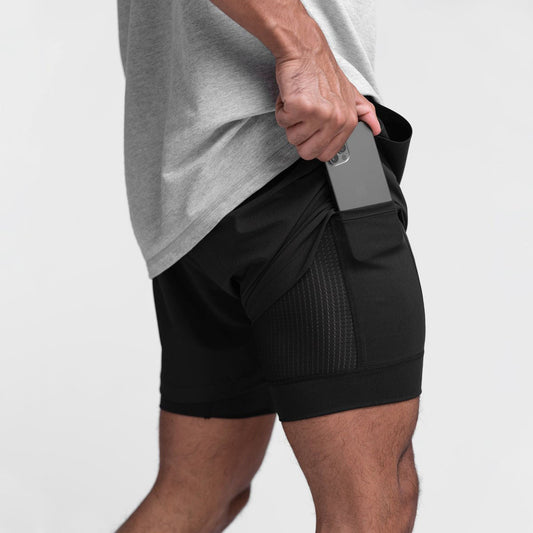 Men's Drawstring Lined Running Shorts for the Gym