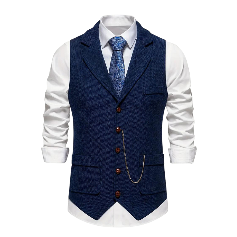 Men's Herringbone Waistcoat
