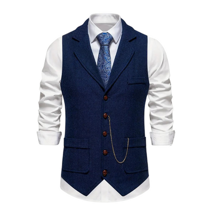 Men's Herringbone Waistcoat
