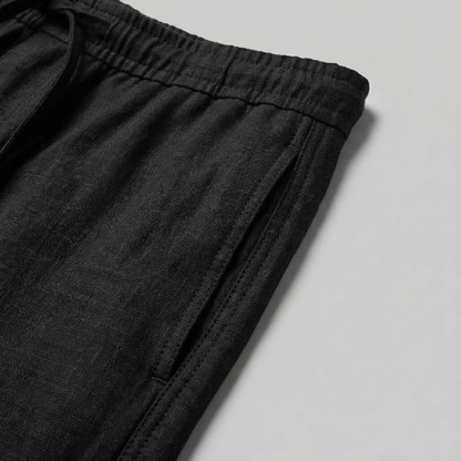 Men's Beige Slim Fit Trousers