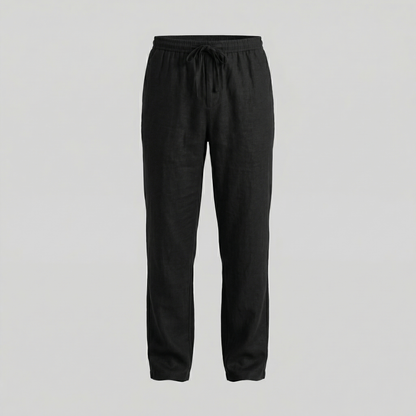 Men's Beige Slim Fit Trousers