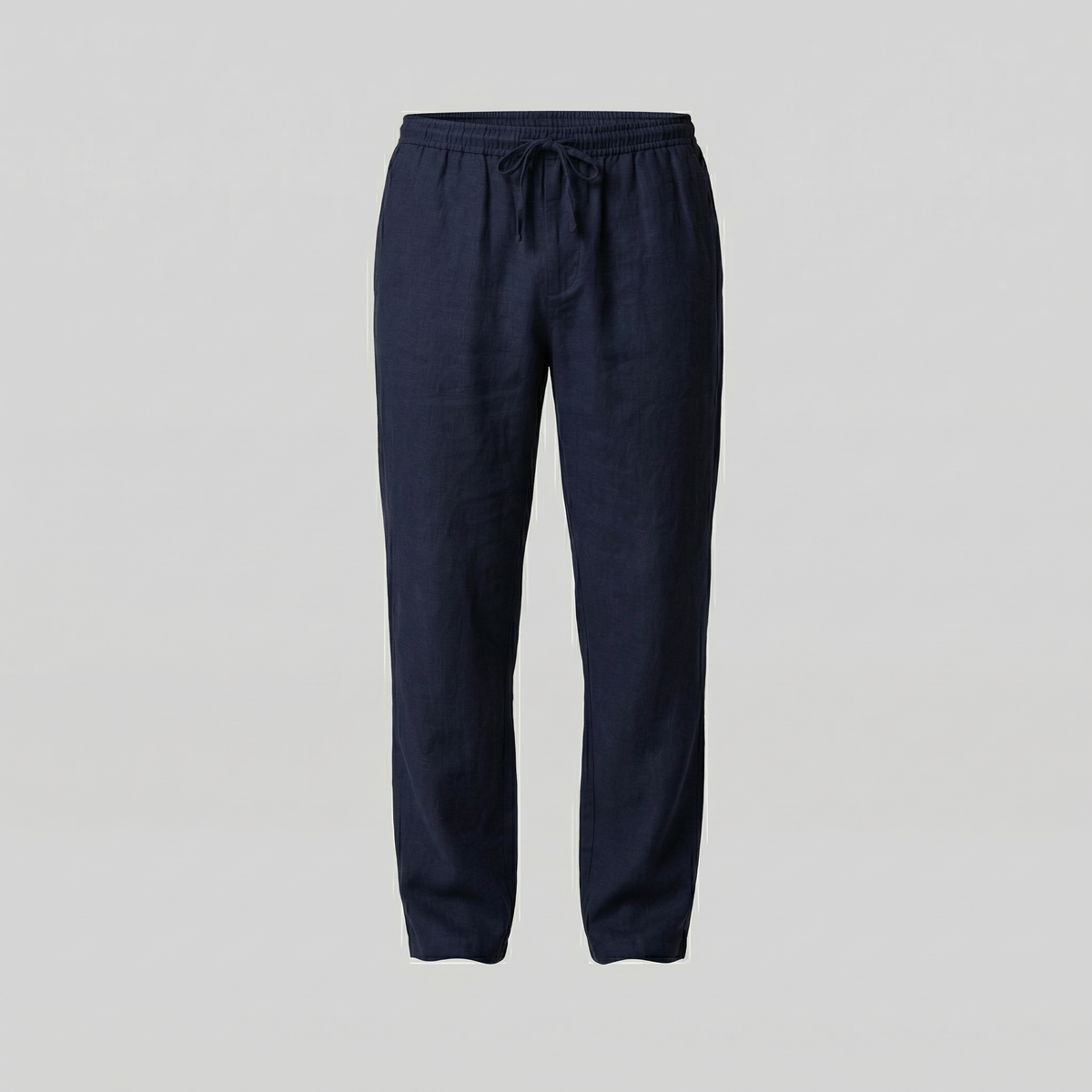 Men's Beige Slim Fit Trousers