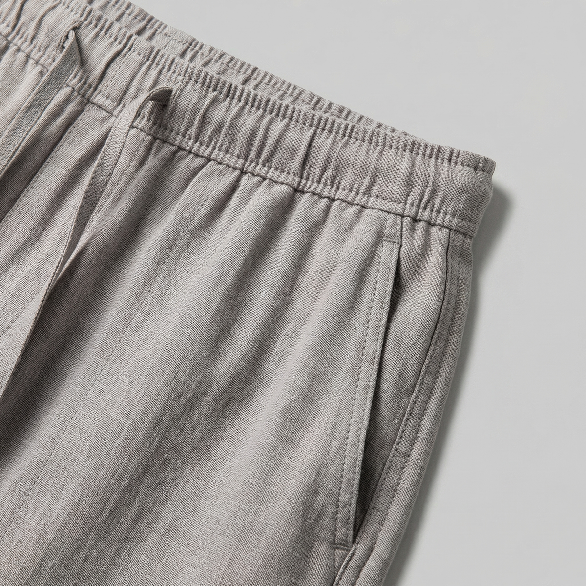 Men's Beige Slim Fit Trousers