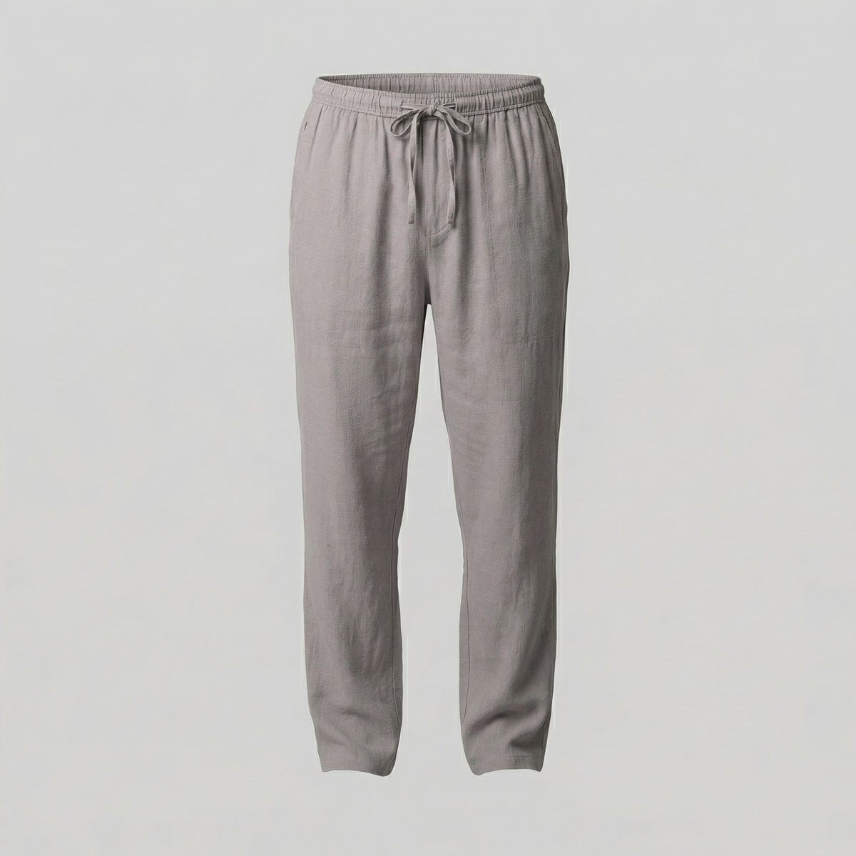 Men's Beige Slim Fit Trousers
