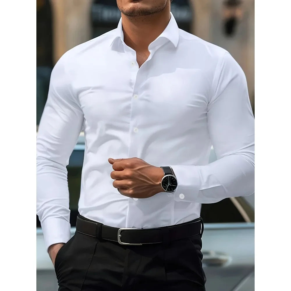 Men's Black Long Sleeve Shirt