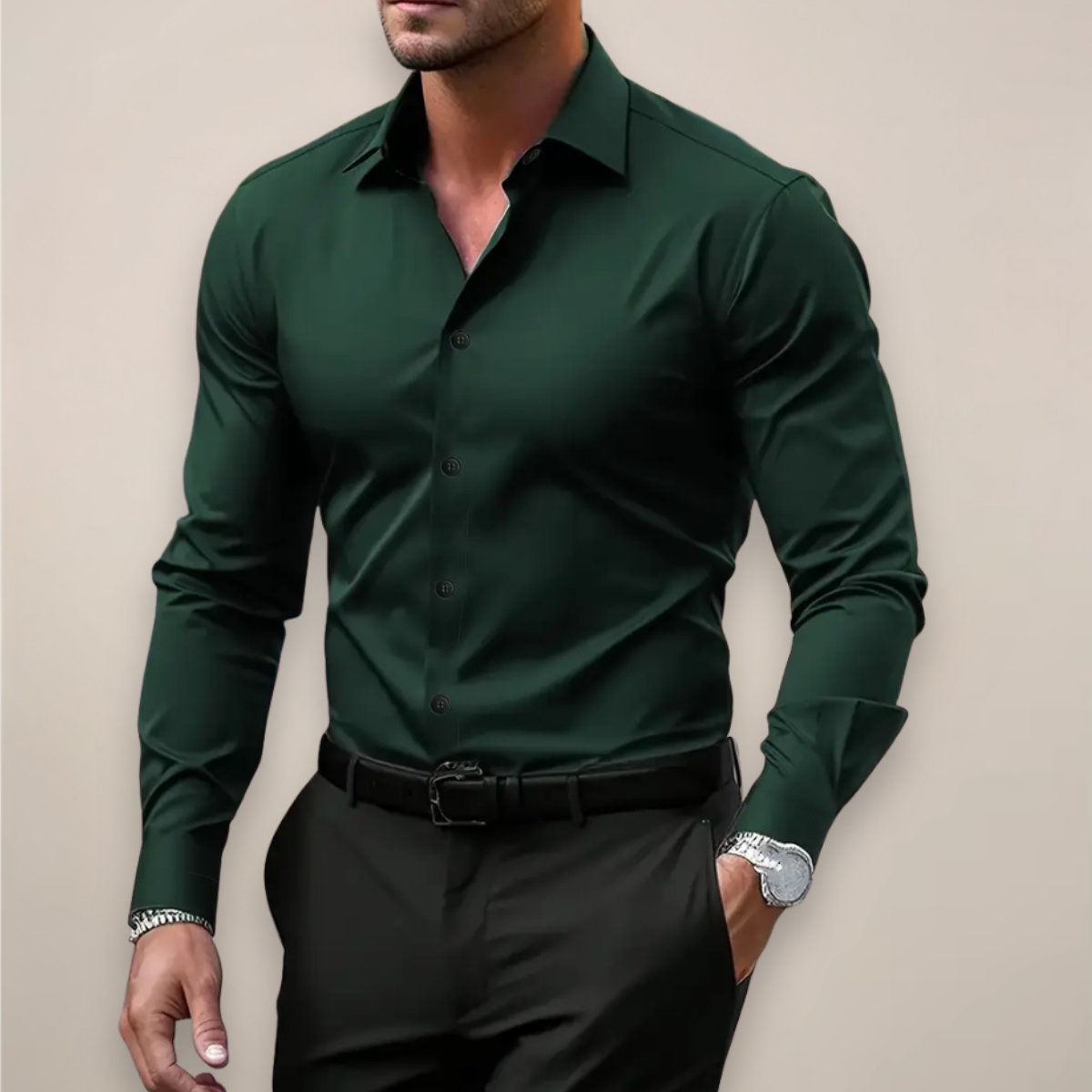 Men's Long Sleeve Tailored Shirt view 7