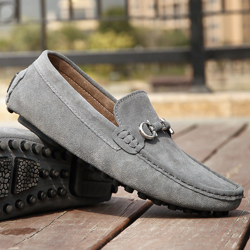 Men's Metal Bit Driving Slip On Loafers