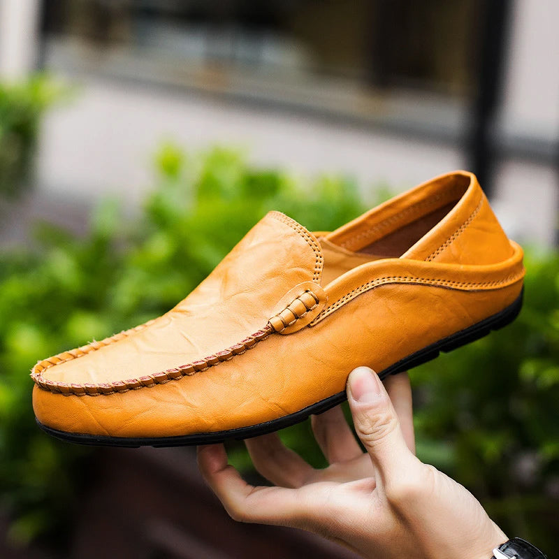 Men's Stitched Sole Slip On Driving Loafers