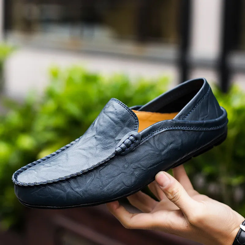 Men's Stitched Sole Slip On Driving Loafers