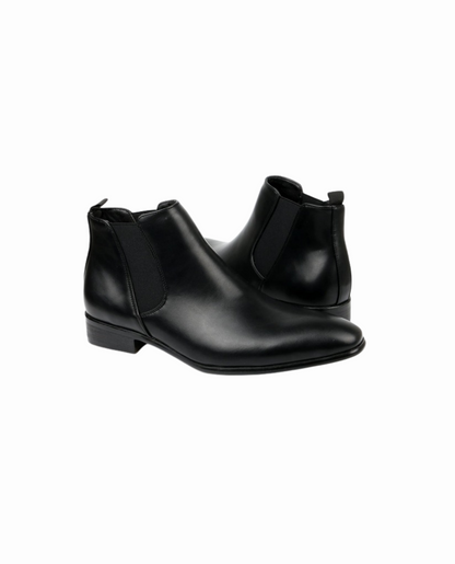 Men's Pointed Toe Elastic Gusset Chelsea Boots