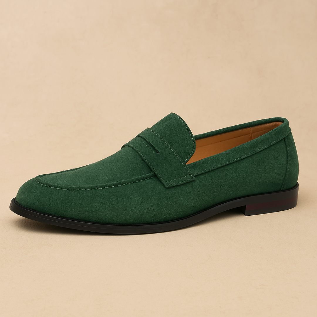 Men's Casual Loafers in Green