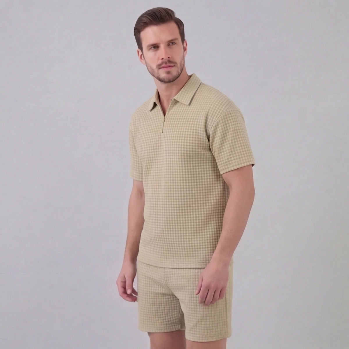 Men's Grey Two Piece Set