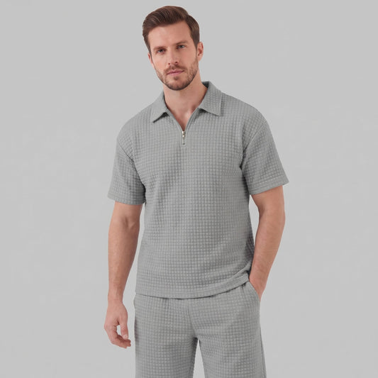 Men's Grey Two Piece Set in Grey