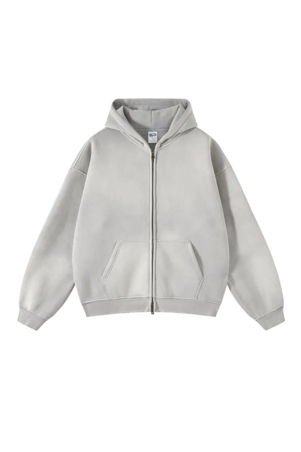 Men's Zip Up Hoodie in Gray