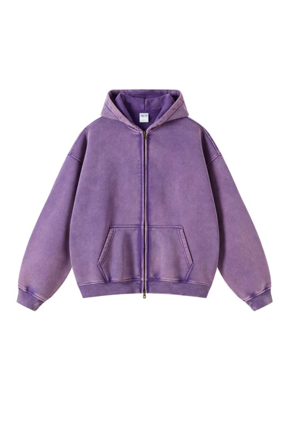 Men's Zip Up Hoodie in Purple